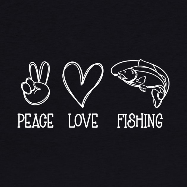 peace love fishing by Mstudio